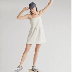 Richer Poorer Babydoll Cream Dress with Pockets